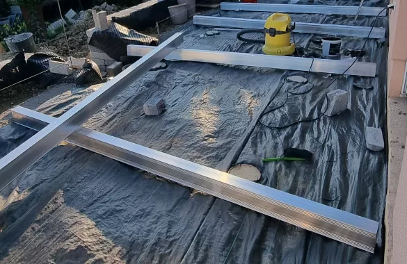Terrassenbau Aluminium Unterkonstruktion