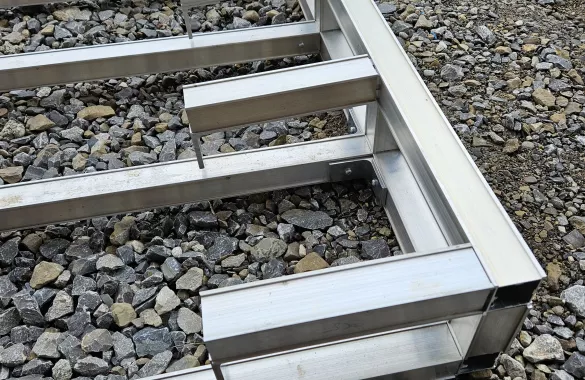 Treppe aus Aluminium 