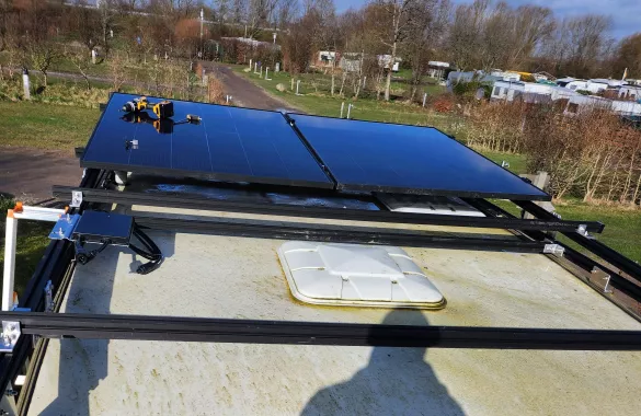 Solarmodulkonstruktion für Camper 