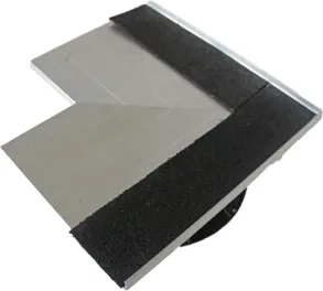 Eckrandhalter - Aluminium Profil 270 x 175 mm inkl. PAD