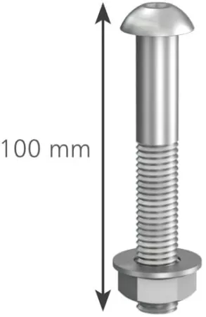 Linsenkopfschraube M8 x 100