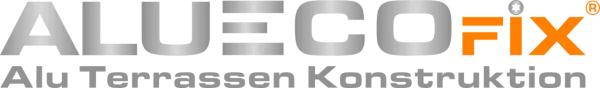  Aluminium Terrassen Unterkonstruktion ECOFIX Logo
