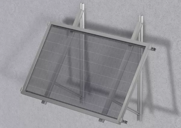 Solar Fassadenstützen Winkel 50-75° mit Modul
