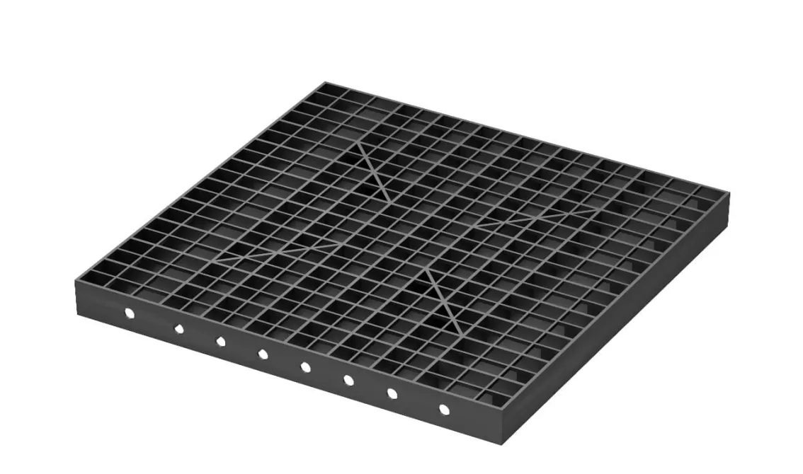 Gitterrost-Bodensystem Einzelplatte