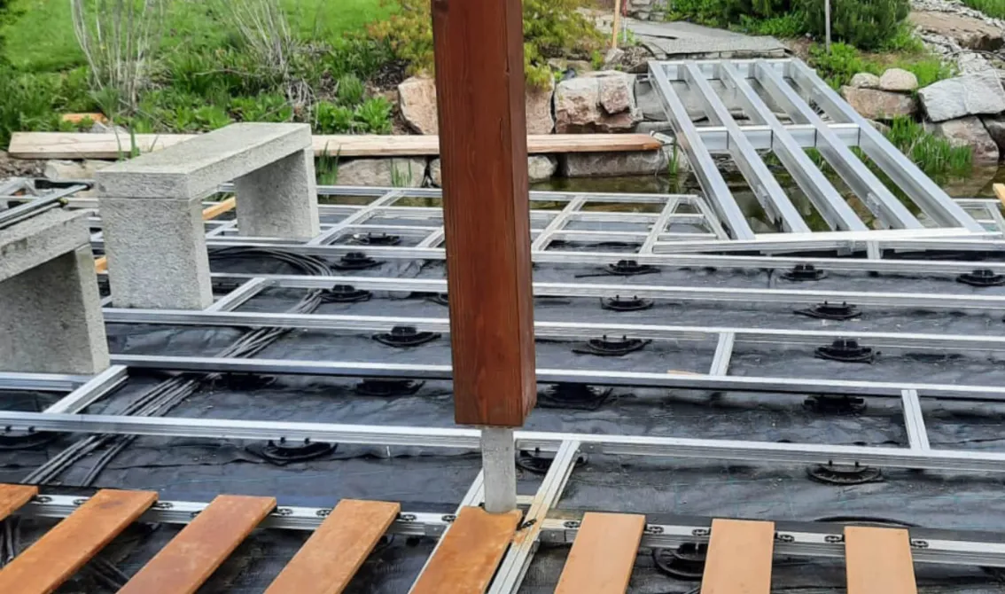 Innovative Aluminium Terrassen Unterkonstruktion bringen Profiergebnisse